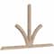 Ekena Millwork Richland Smooth Timber Gable Bracket, Douglas Fir, 96"W x 56"H x 3 1/2"D x 3 1/2"F, 14/12 Pitch GBW096X56X0404RIC00SDF - alternate 4